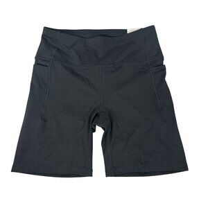 Reebok Reflex Bike Short Black Heather M Moisture-Wicking Stretch Activewear